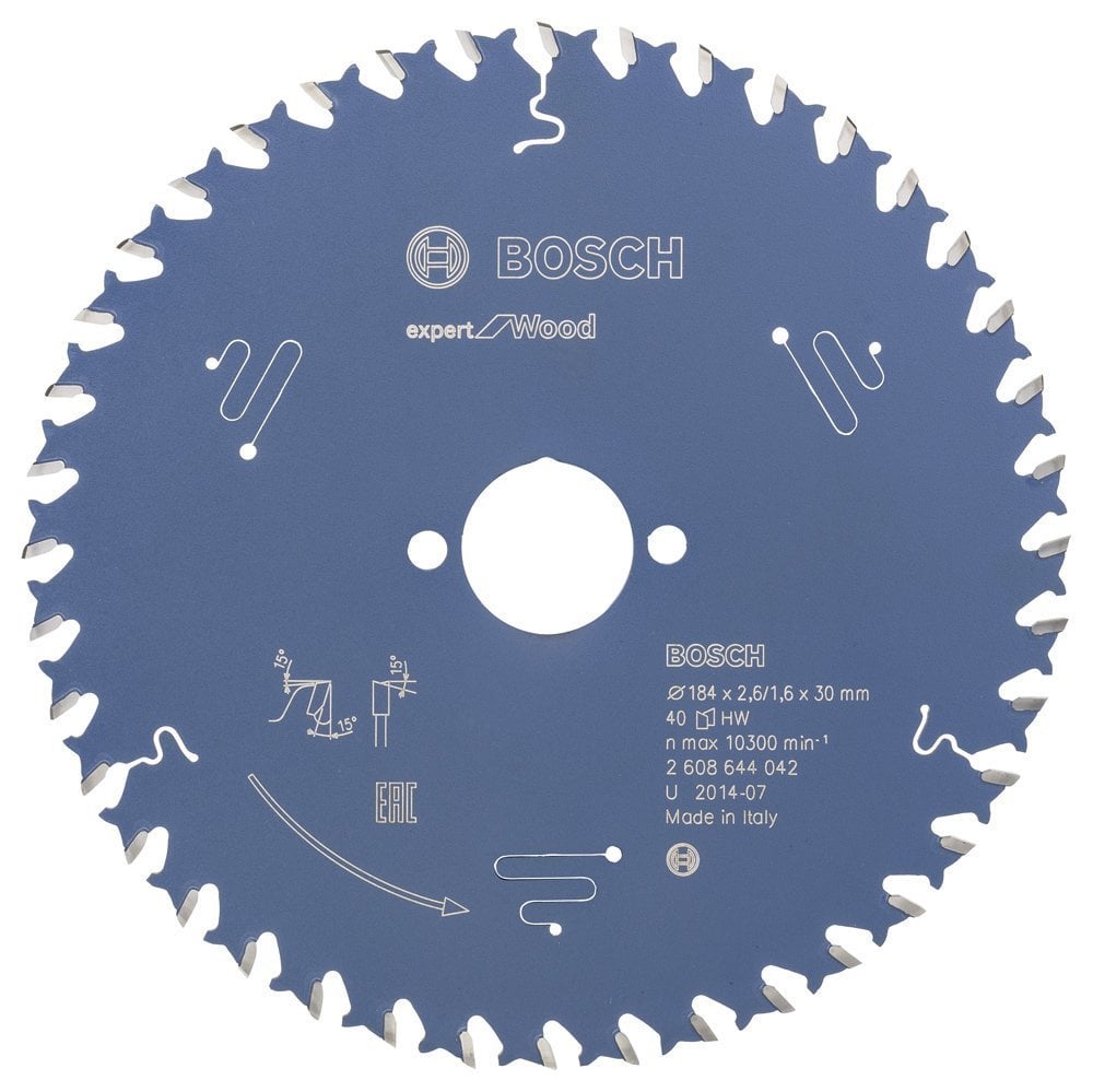 Bosch Expert for Wood 184x30 mm 40 Diş