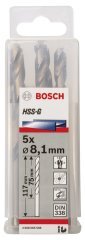 Bosch HSS-G 8,1*117 mm 5'li Paket