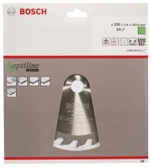 Bosch Optiline Wood 190x20/16 mm 24 Diş