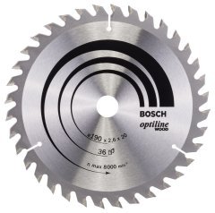 Bosch Optiline Wood 190x20/16 mm 36 Diş