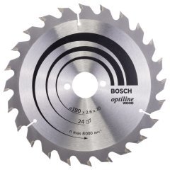 Bosch Optiline Wood 190x30 mm 24 Diş