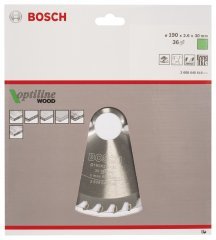 Bosch Optiline Wood 190x30 mm 36 Diş