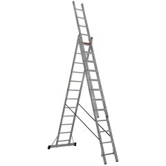 Çağsan 3x12 Basamaklı Üç Parçalı Çok Amaçlı Alüminyum Merdiven