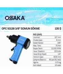 Osaka Somun Sökme OPC 50138 3/8''