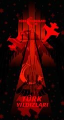 Türk Yıldızları Siyah-Kırmızı Bandana