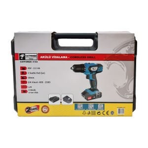 CATPOWER 4140 Darbesiz Matkap 20V 2.0Ah  (2 AKÜLÜ)