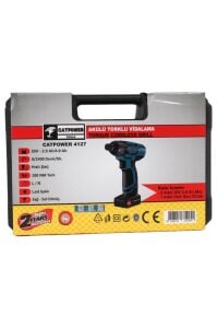 Catpower 20V. 2Ah. Akülü Vidalama Set4127 + 10 Yıldız Tornavida Ucu
