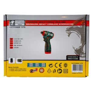 CATPOWER Kömürsüz Motor Akülü Torklu Vidalama 16V Lİ-İON 2.0Ah