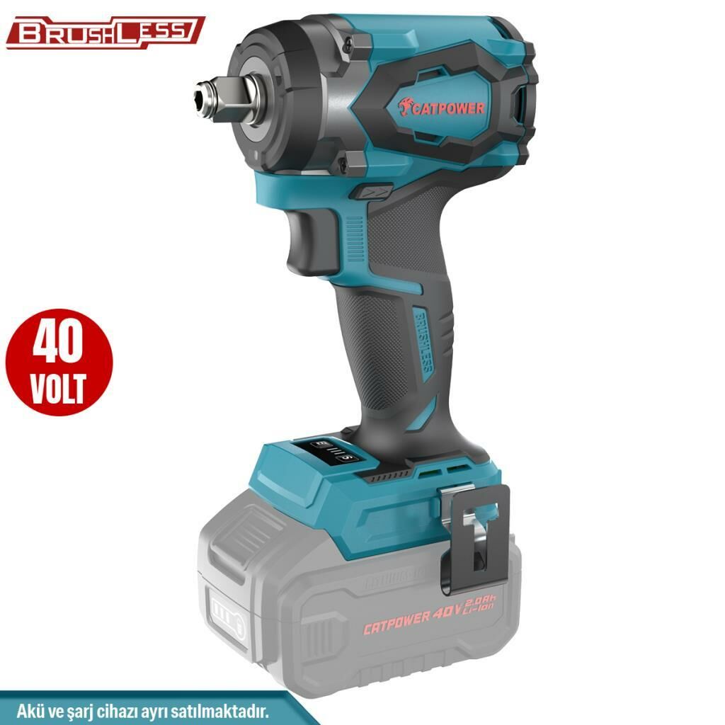 KÖMÜRSÜZ AKÜLÜ SOMUN SIKMA VE TORKLU VİDALAMA 1/2''   Lİ-İON 40V