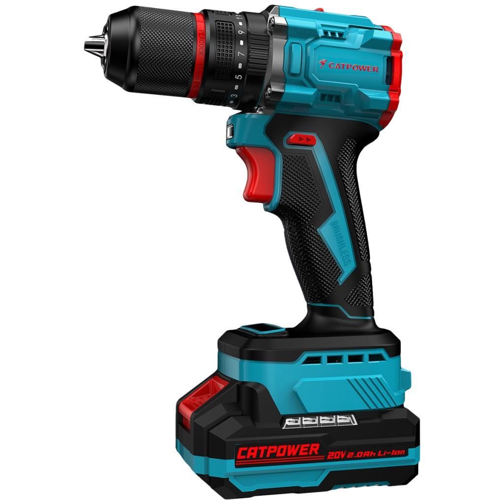 CATPOWER E1011 Kömürsüz Akülü Darbeli Vidalama 13MM 20V Lİ-İON 2.0Ah