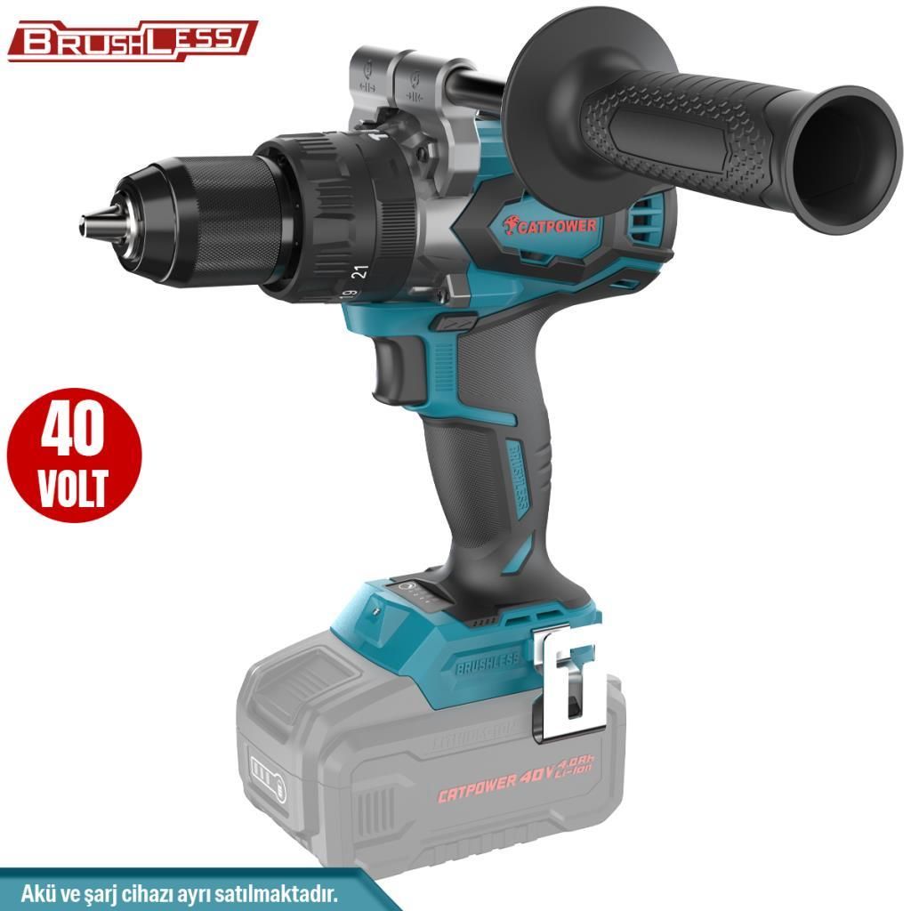 CATPOWER 4411 40v Kömürsüz Motor Akülü Darbeli Vidalama (Tek Makine)