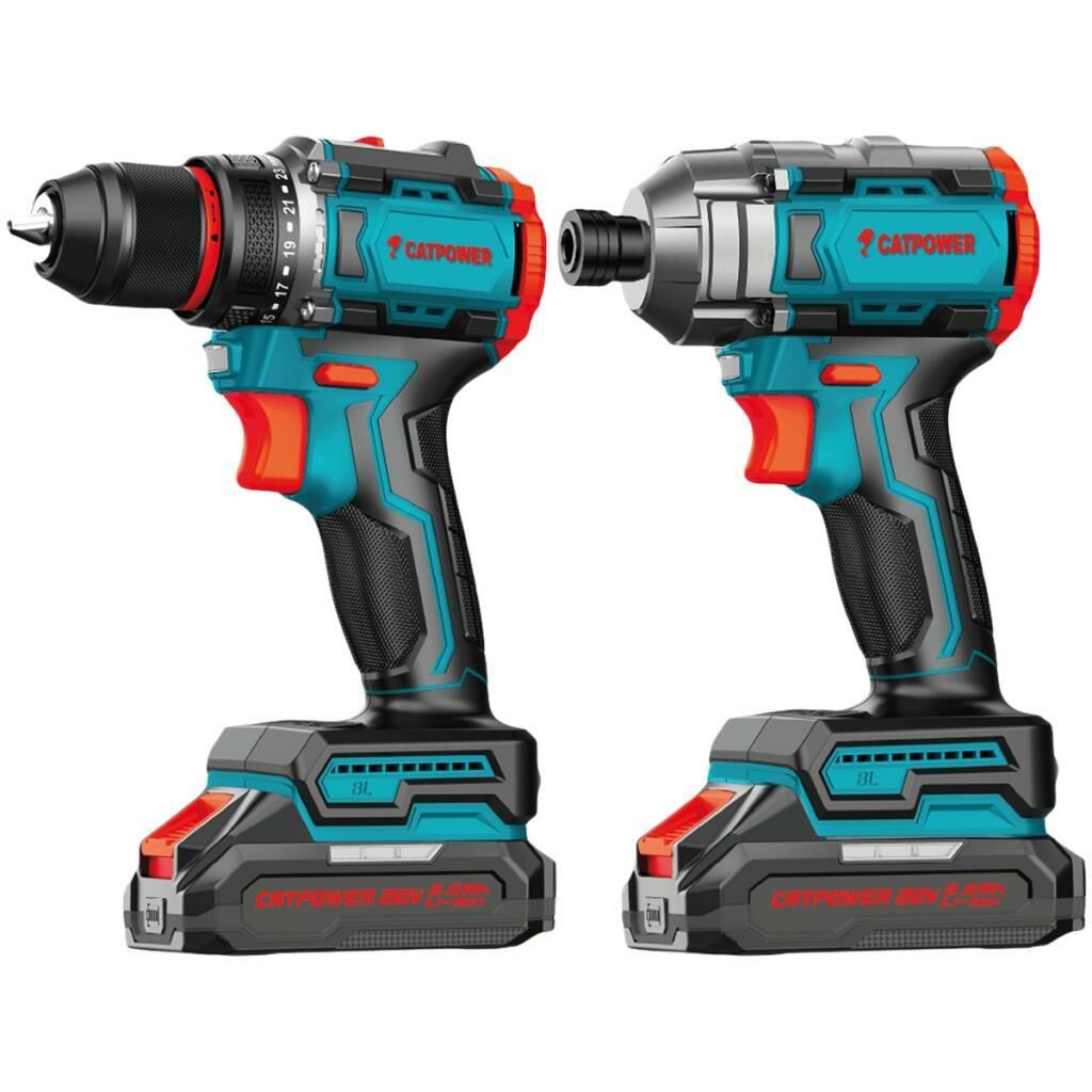 CATPOWER 5135 Kömürsüz Akülü Matkap ve Vidalama Seti 20V 2.0Ah