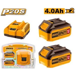 INGCO FBCPK1424E Li-ion Akü ve Şarj Cihazı Seti 20V 4.AH