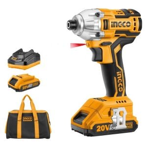 INGCO CIRLI2002 Li-ion Akülü Vidalama Kömürsüz 1/4'''' 20V 2.0Ah''