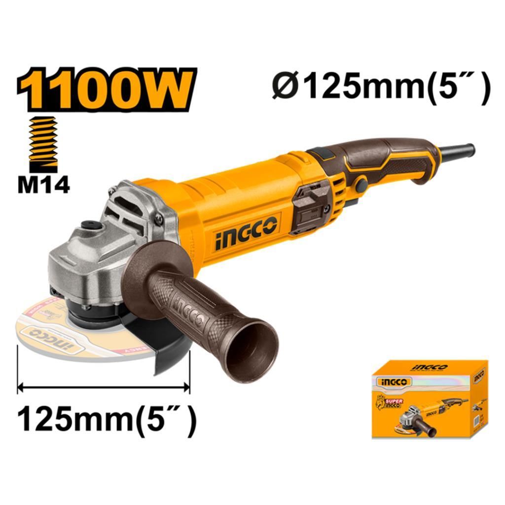INGCO AG110038 Avuç Taşlama 125mm 1100W