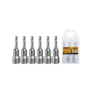INGCO AMN1231Manyetik Somun Adaptörü Seti 6-12mm  6'lı