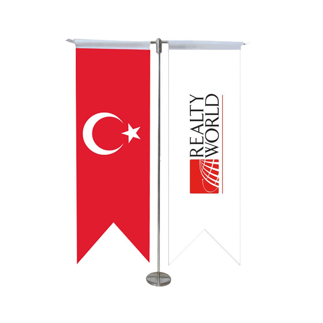 2'li Kırlangıç Masa Bayrağı ( Minimum 6 Adet )