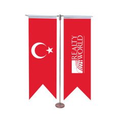 2'li Kırlangıç Masa Bayrağı ( Minimum 6 Adet )