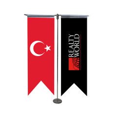 2'li Kırlangıç Masa Bayrağı ( Minimum 6 Adet )