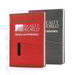 Kart ve Telefon Bölmeli Ajanda - 17 x 24 cm