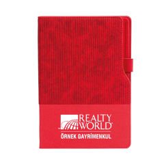 Termo Deri Kalem Tutucu Tarihsiz Defter - 15 x 21 cm