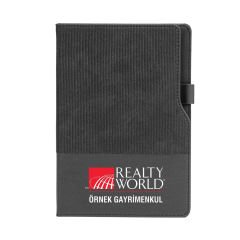 Termo Deri Kalem Tutucu Tarihsiz Defter - 15 x 21 cm