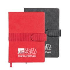 Termo Deri Karton Kılıflı Kalem Tutucu Tarihsiz Defter - 15 x 21 cm