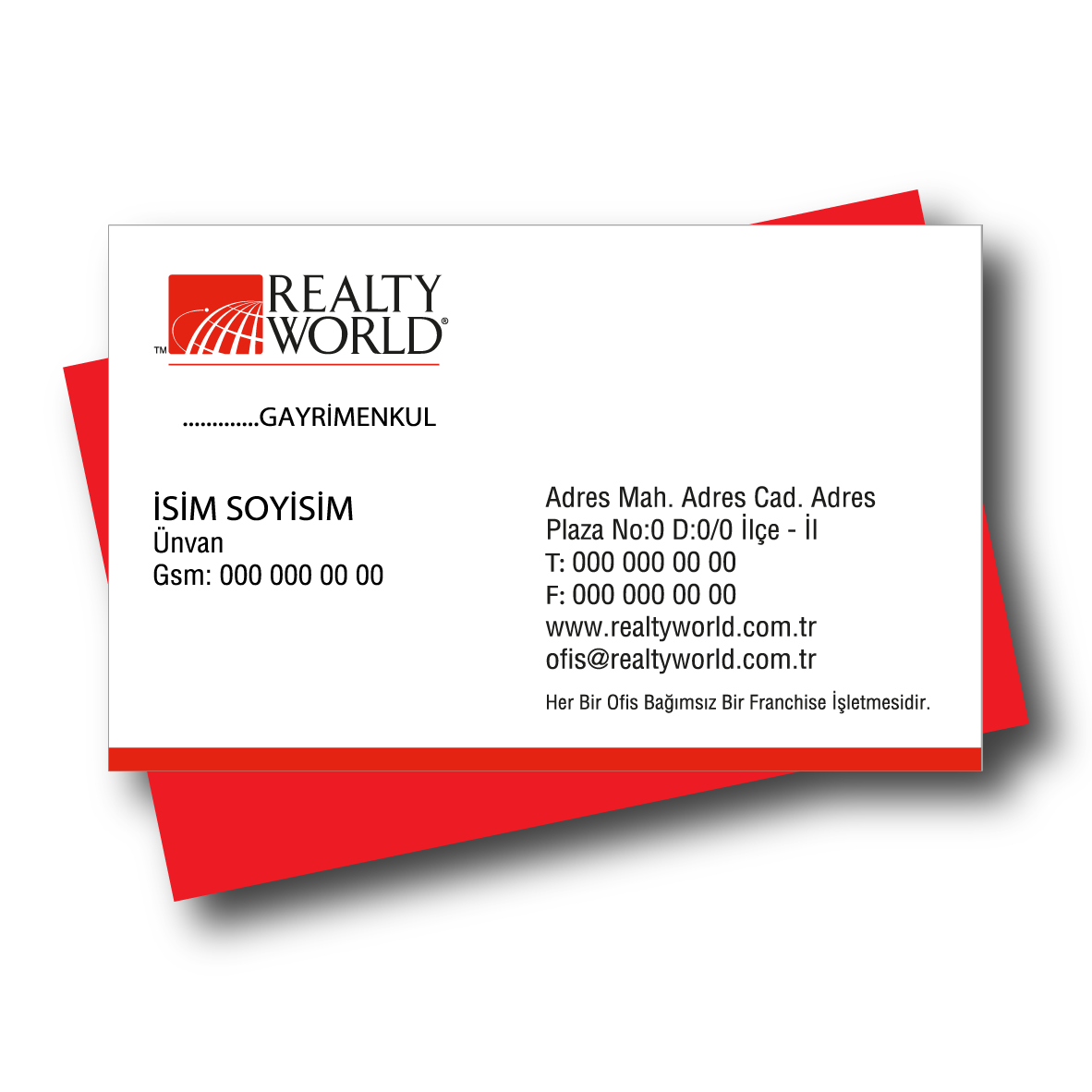 350 Gr. Kabartma Laklı Resimsiz Kartvizit 1000 Adet