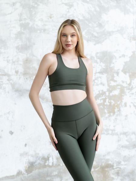 287 Extra High Waist Leggings Khaki Color