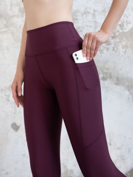 786 Pocket Leggings Damson Color