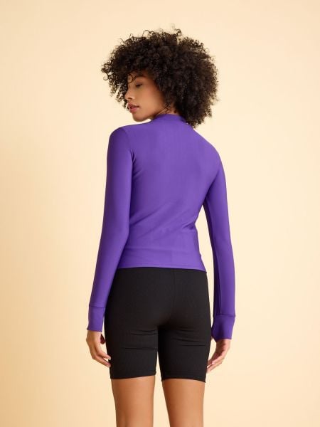 153 Top Wear With Finger Purple Color