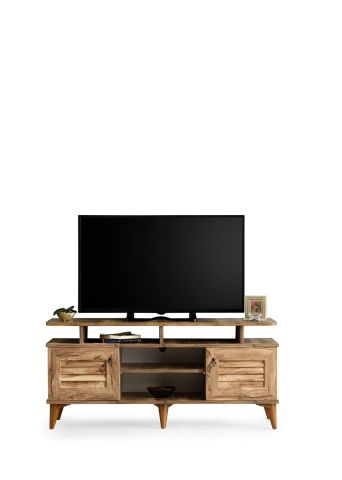 Panjurlu Raflı - 130 Cm Tv Sehpası