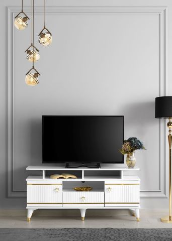 Kordon Raflı - 130 Cm Tv Sehpası