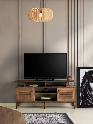 Panjurlu Raflı - 110 Cm Tv Sehpası