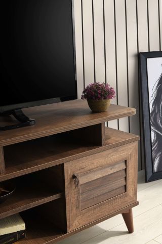 Panjurlu Raflı - 110 Cm Tv Sehpası