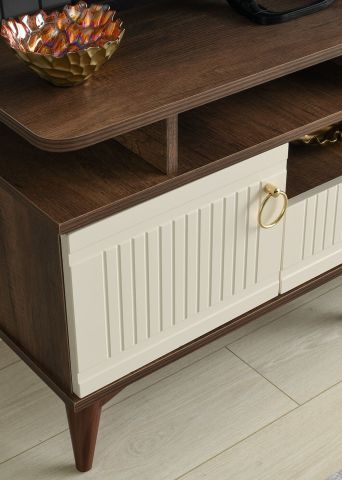 Mebran Kapak Raflı - 110 Cm Tv Sehpası