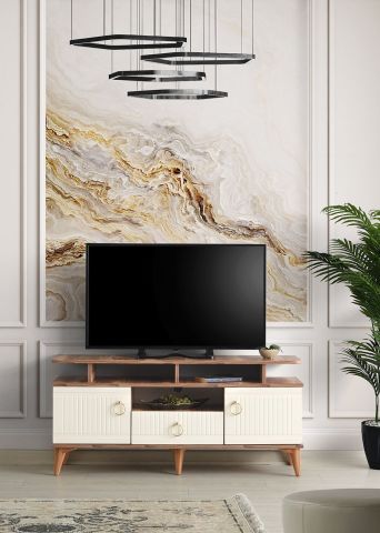 Mebran Kapak Raflı - 130 Cm Tv Sehpası