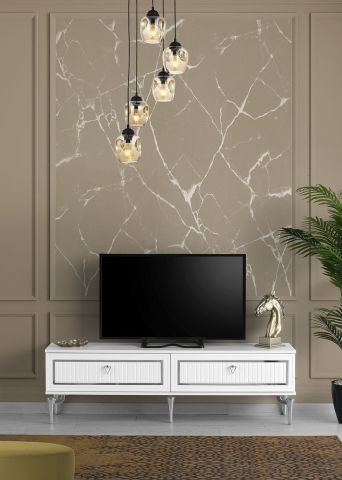 Trend Metal Ayaklı - 180 Cm Tv Sehpası