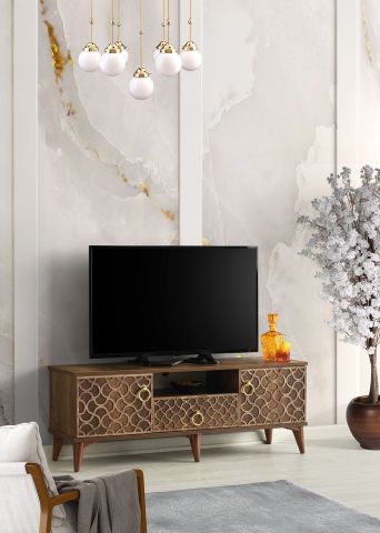 Motifli Kapak - 130 Cm Tv Sehpası