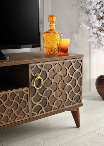 Motifli Kapak - 130 Cm Tv Sehpası