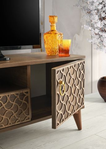 Motifli Kapak - 130 Cm Tv Sehpası