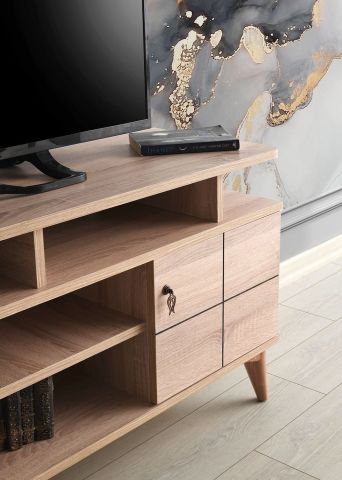 Artı Kapak Raflı - 130Cm Tv Sehpası