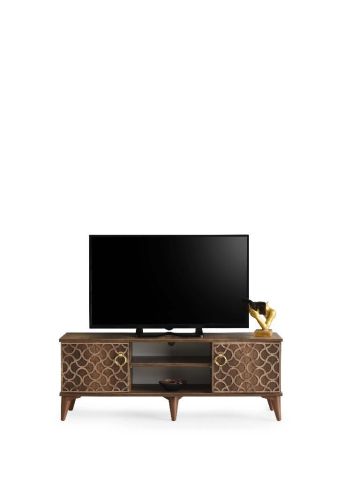130 CM MOTİFLİ TV SEHPASI CEVİZ - CEVİZ
