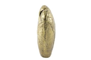Antik Gold Leaf Metal Vazo 21x9x30cm.