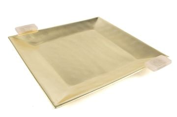 Gold Kare Tepsi 30x27x3cm