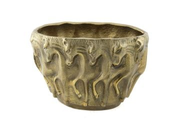 Antik Gold Horse Vazo 34x18x23cm.