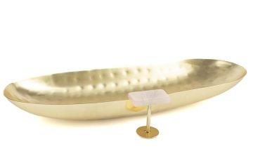 Gold Oval Servis 40x17x6cm