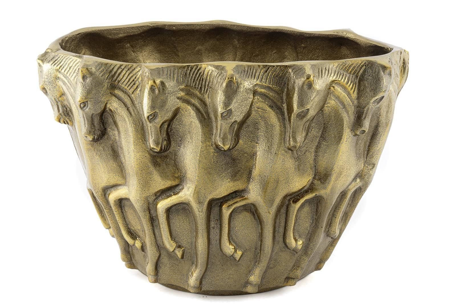 Antik Gold Horse Vazo 45x24x30cm.
