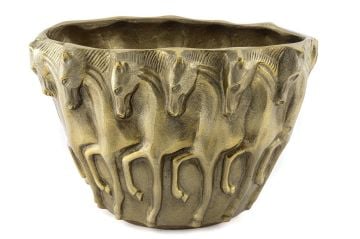 Antik Gold Horse Vazo 45x24x30cm.
