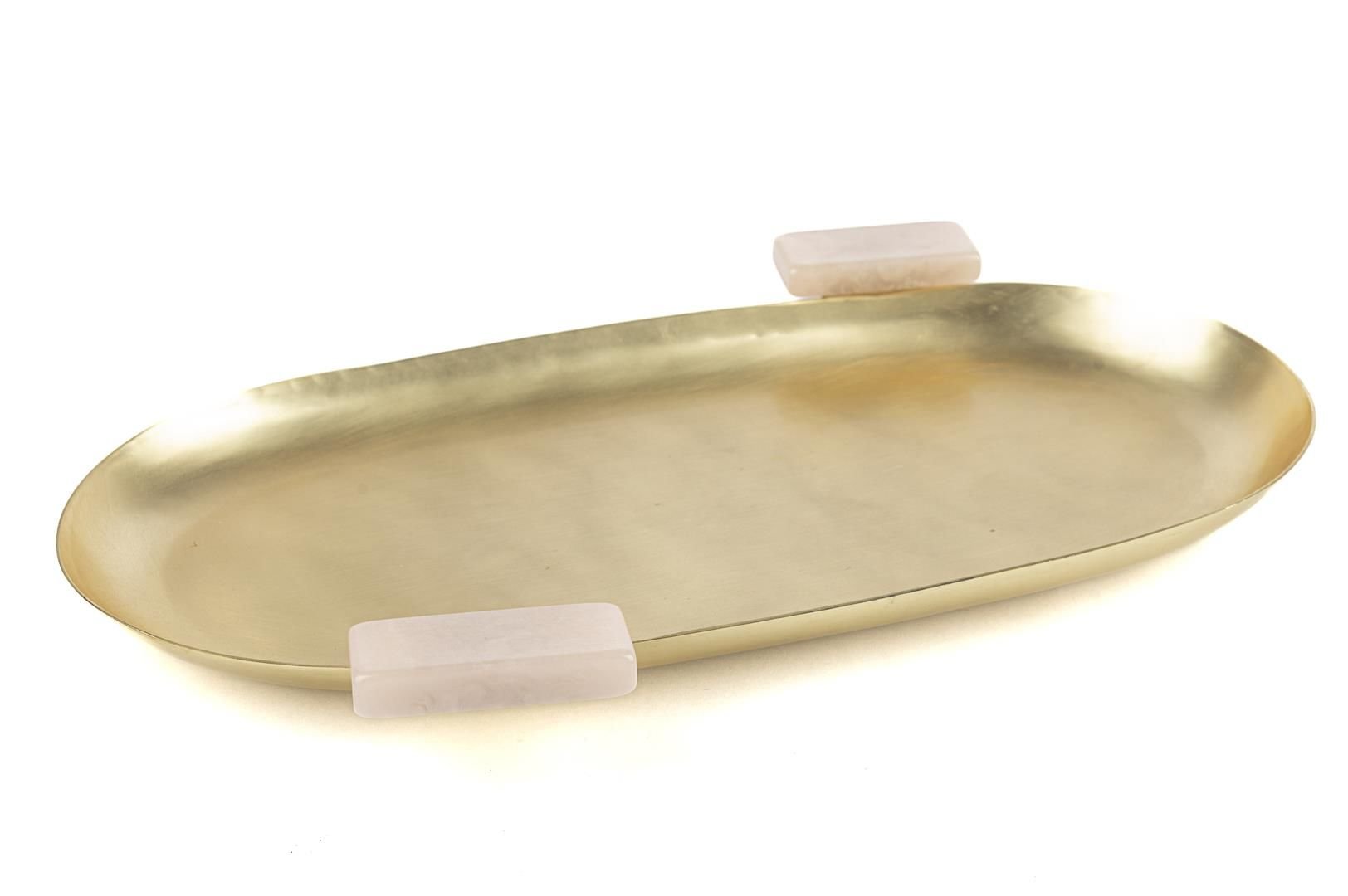 Gold Oval Servis 26x17x3cm